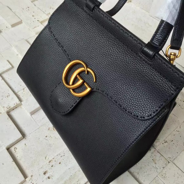Gvc*1 gg marmont leather tote bag 2240