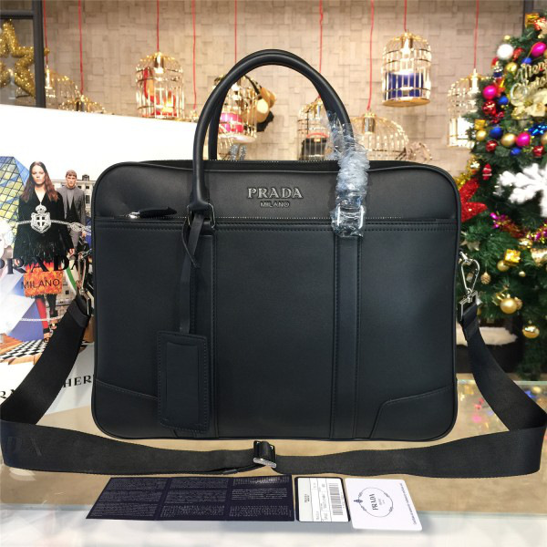 Pra*a leather briefcase 4216 38cm x 7cm x 29cm