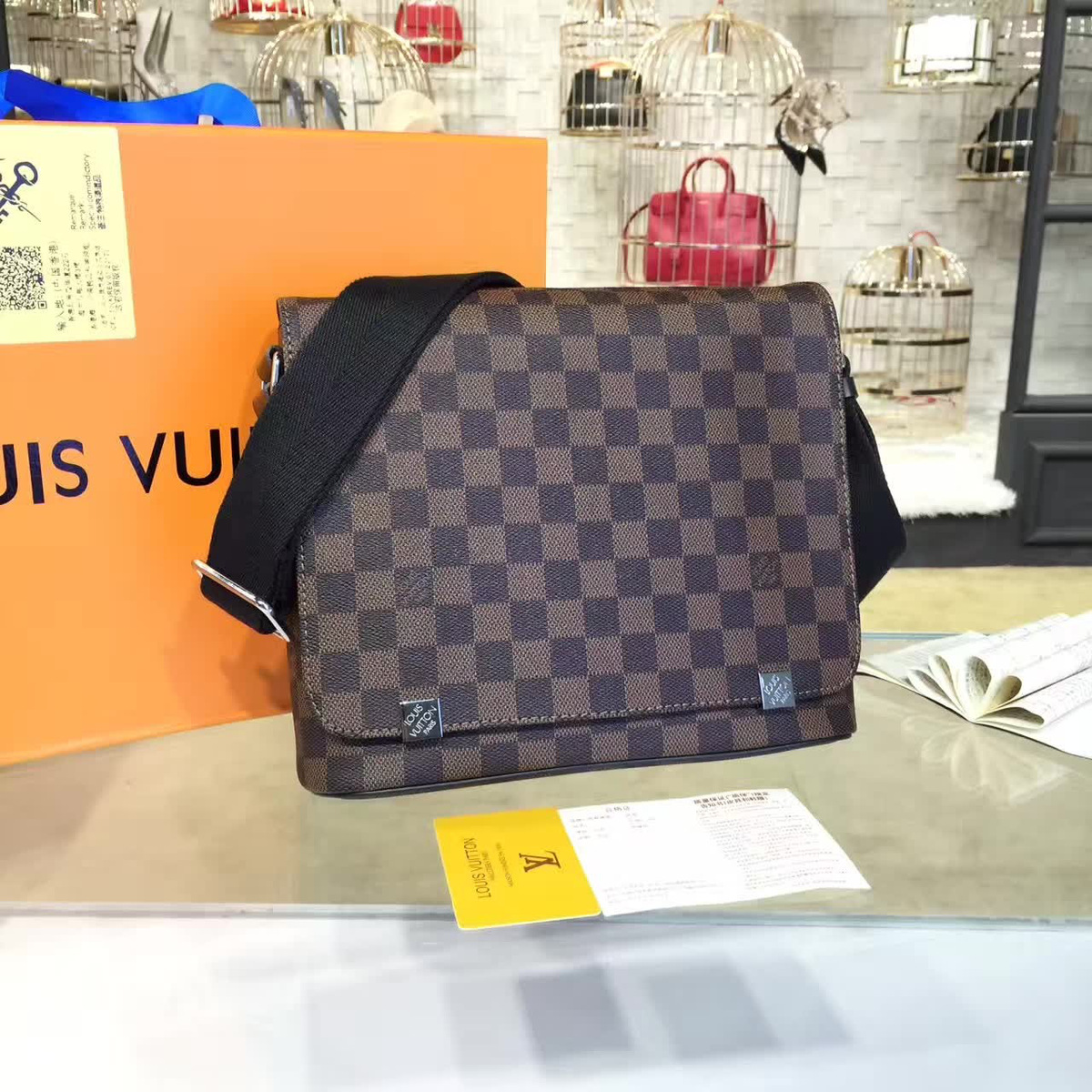 l0vis Vvtt0n district cohotbag  pm damier ebene3429