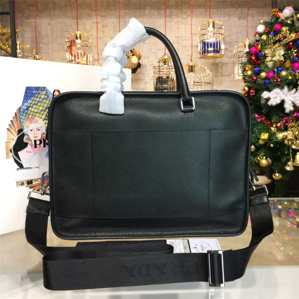 Pra*a leather briefcase 4209 38.5cm x 9cm x 28.5cm