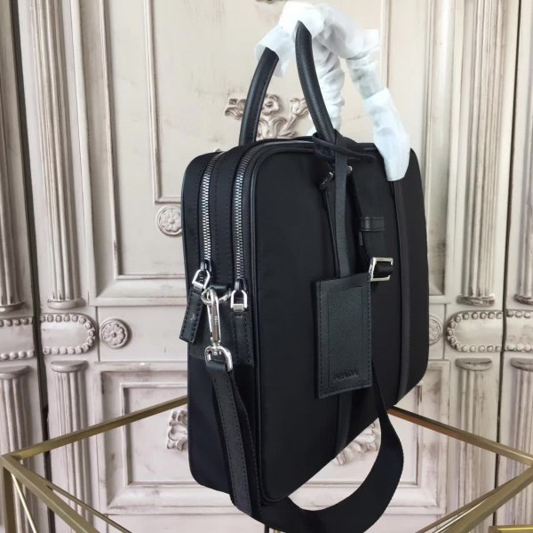 Pra*a leather briefcase 4295 36cmx6.5cmx28cm