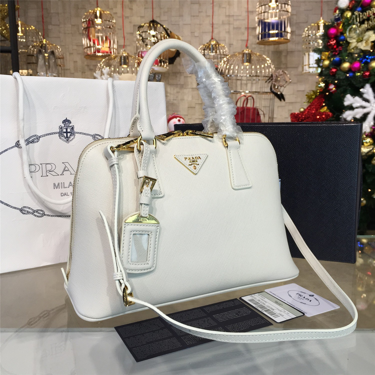 Pra*a promenade bag 25.5cm x 10.5cm x 17cm