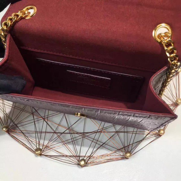 Y51 monogram kate in embossed crocodile shiny leather cohotbag 4974