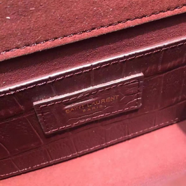 Y51 monogram kate in embossed crocodile shiny leather cohotbag 4974