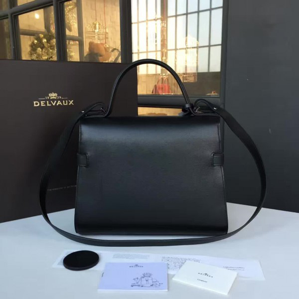 Delvaux calfskin mm tempete satchel  27cm x11cm x 21cm