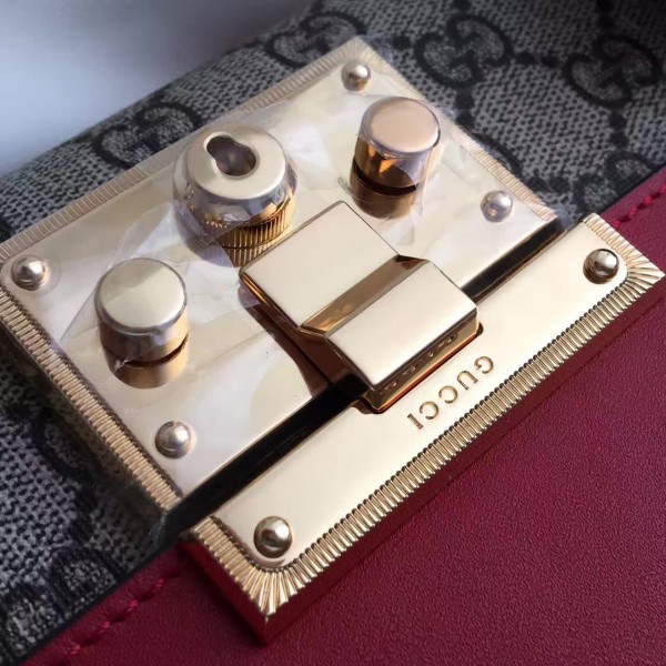 Gvc*1 gg leather padlock cohotbag  2163