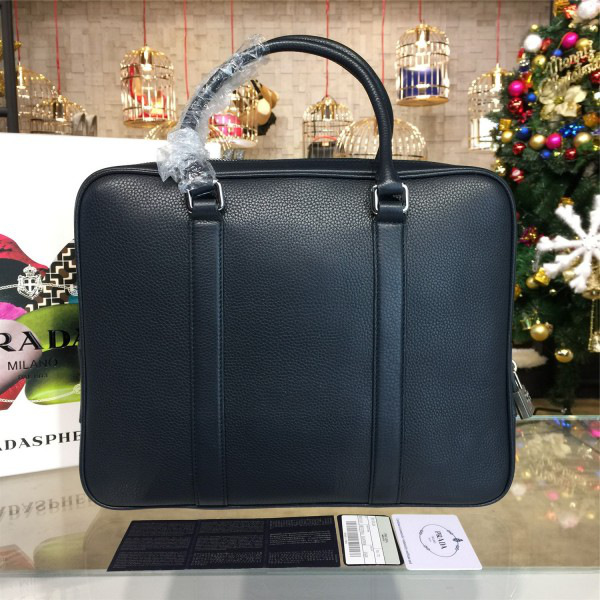 Pra*a leather briefcase 4212 36.5cm x 9cm x 28.5cm