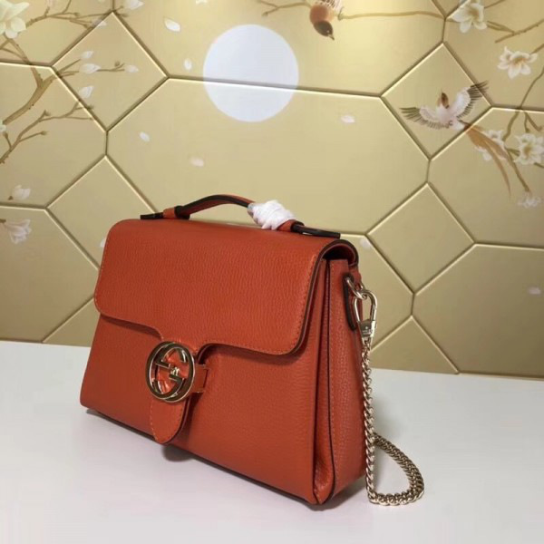 Gvc*1 gg flap shoulder bag on chain orange cohotbag 5103032