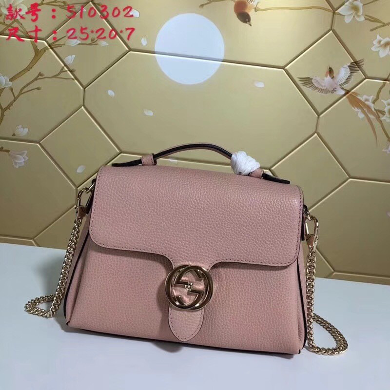 Gvc*1 gg flap shoulder bag on chain pink cohotbag 5103032
