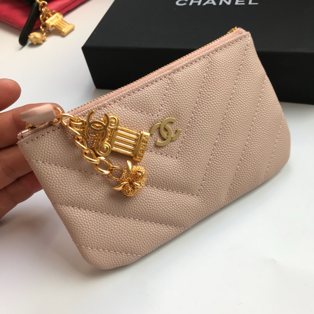 Ch**el coin purse 82365 pink