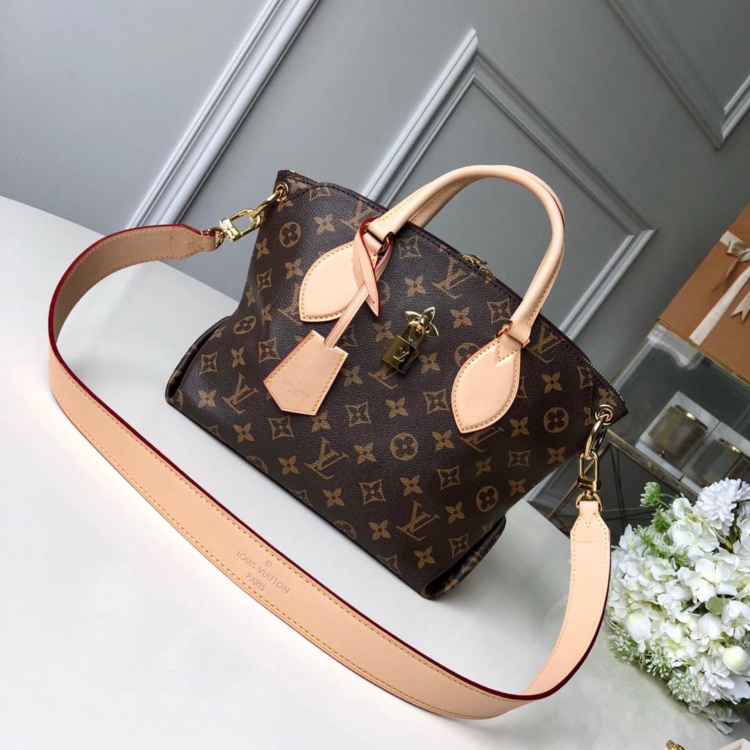 LV flowerbb zipper tote handbag 29.0 x 23.5 x 13.5 cm