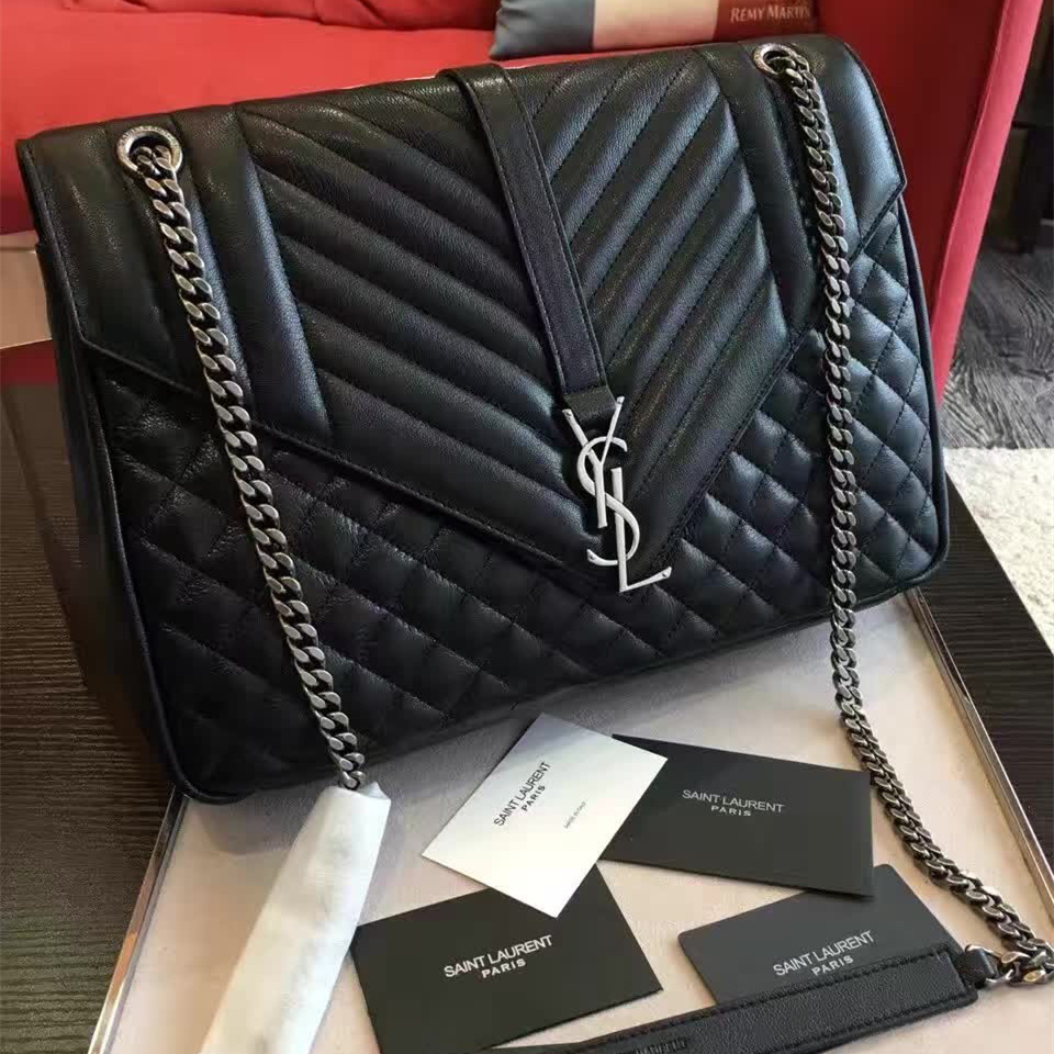 Y51 envelop satchel large black  5118 31cm x 21.5cm x 8cm