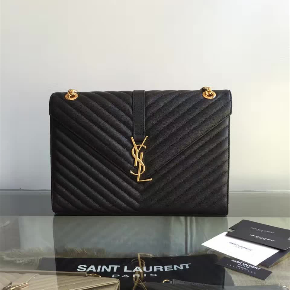 Y51 gold monogram college black  5084  31cm x 22cm x 7.5cm