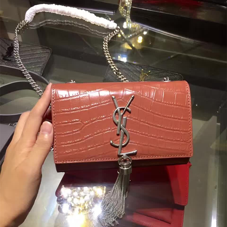 Y51 monogram kate bag with leather tassel  5034 17cm x 11cm x 14cm