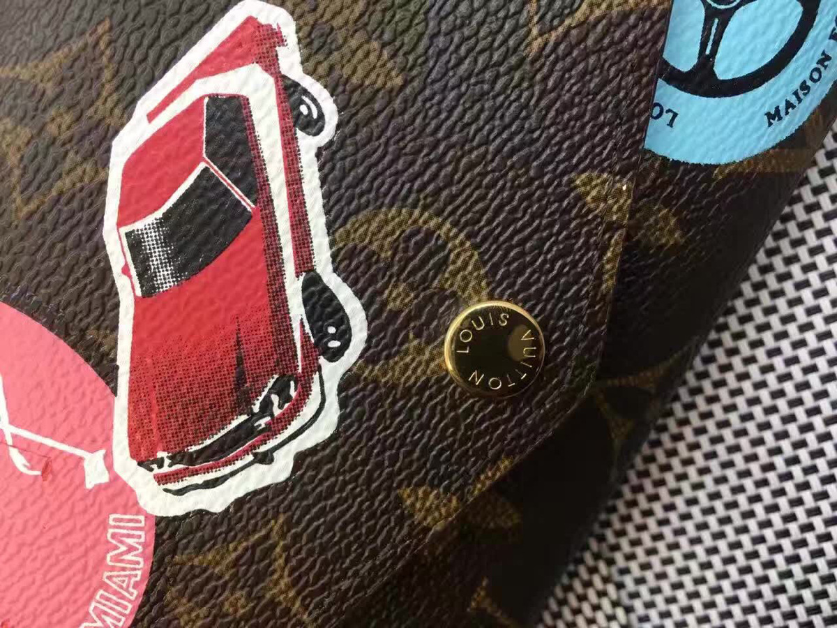 Lv envelope wallet m62147 red_19.0x10.0x2.0cm