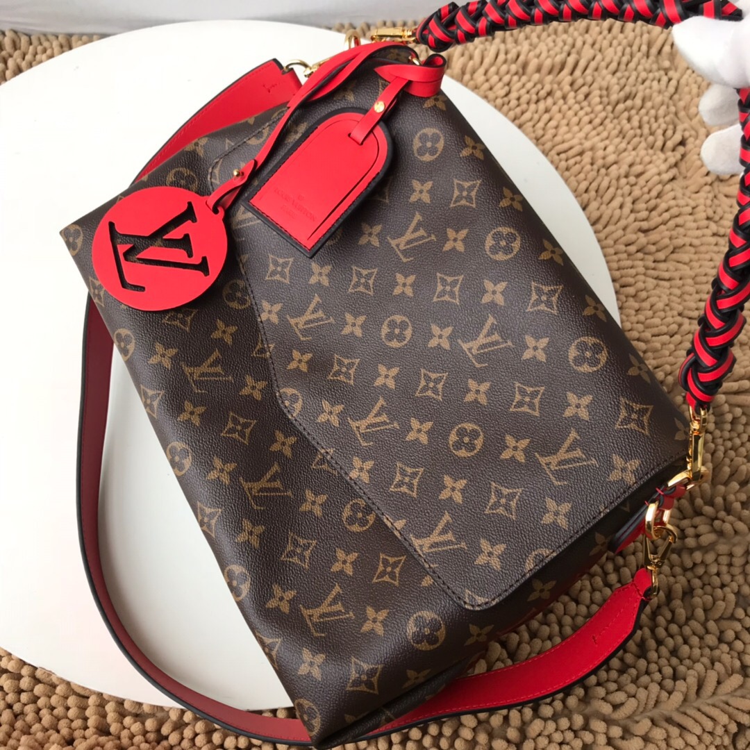 LV new medium handbag m43953 red 35.0 x 24.0 x 15.0 cm