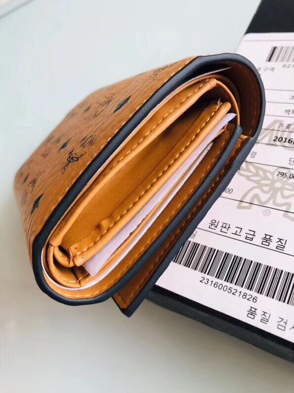 MCM wallet b8803 orange 14.5 x 9.3cm