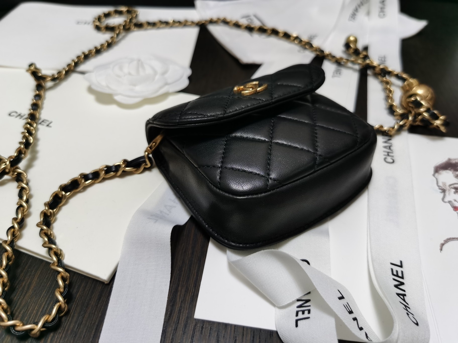 Ch**el waist  20s collection 10.5*9*2•5