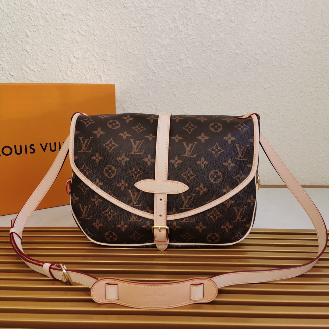 l0vis Vvtt0n saumur mm monogram canvas m40710 28 x 11 x 20 cm