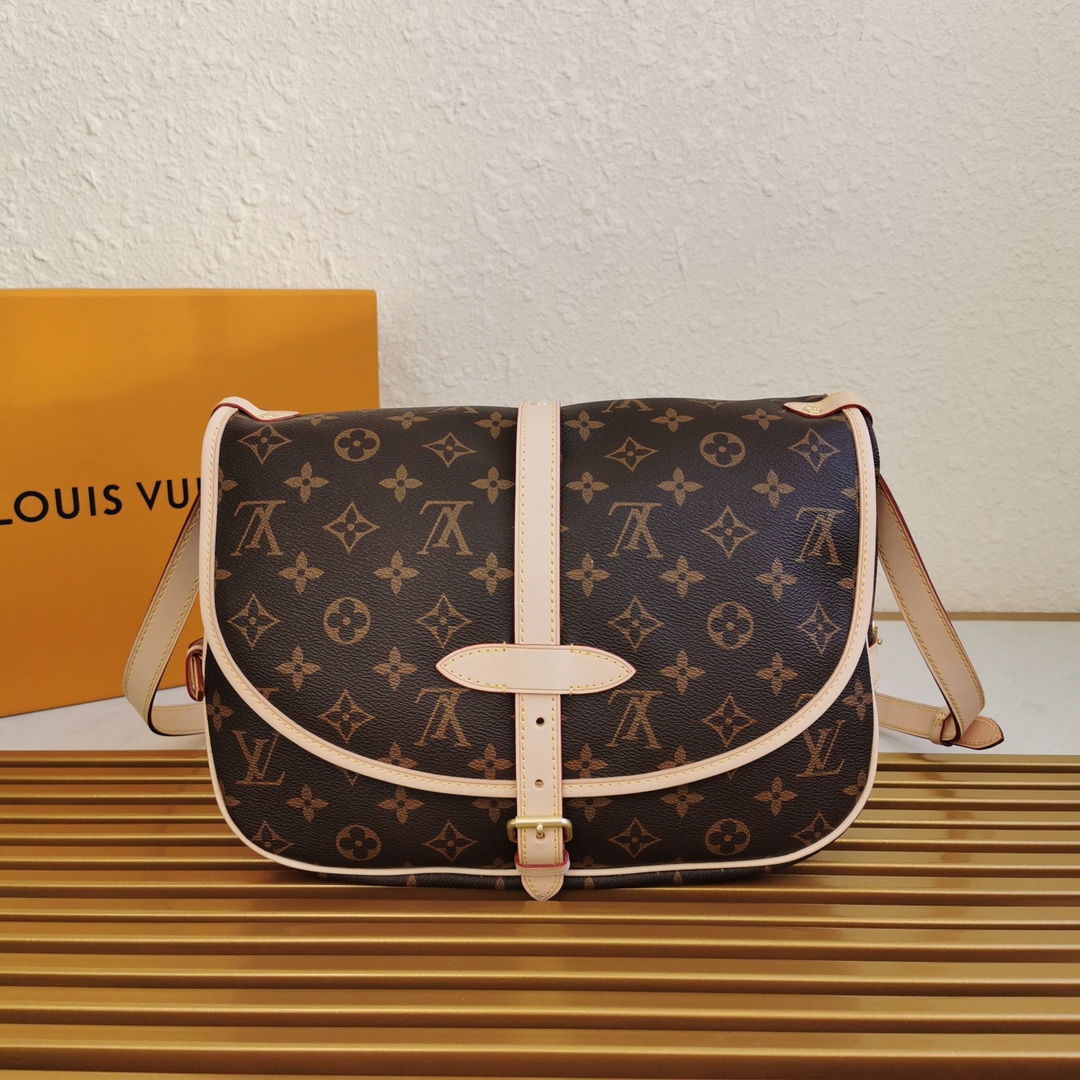 l0vis Vvtt0n saumur mm monogram canvas m40710 28 x 11 x 20 cm