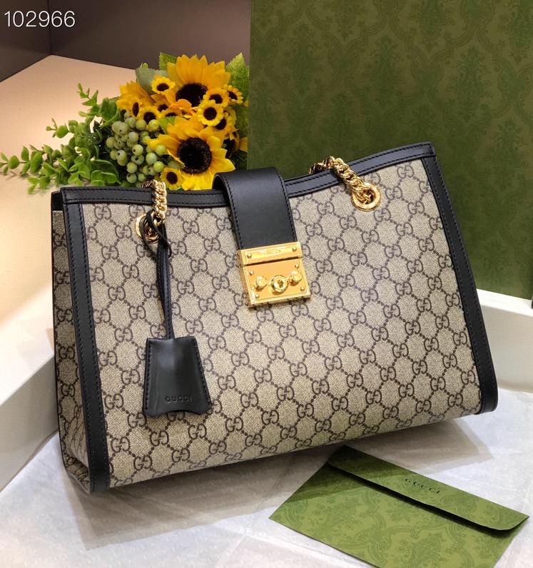 Gvc*1 padlock gg svp*me canvas shoulder bag black 479197 35 x 23 x 14 cm