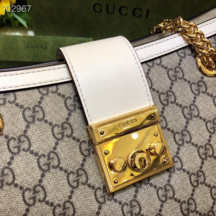 Gvc*1 padlock gg svp*me canvas shoulder bag cream 479197 35 x 23 x 14 cm