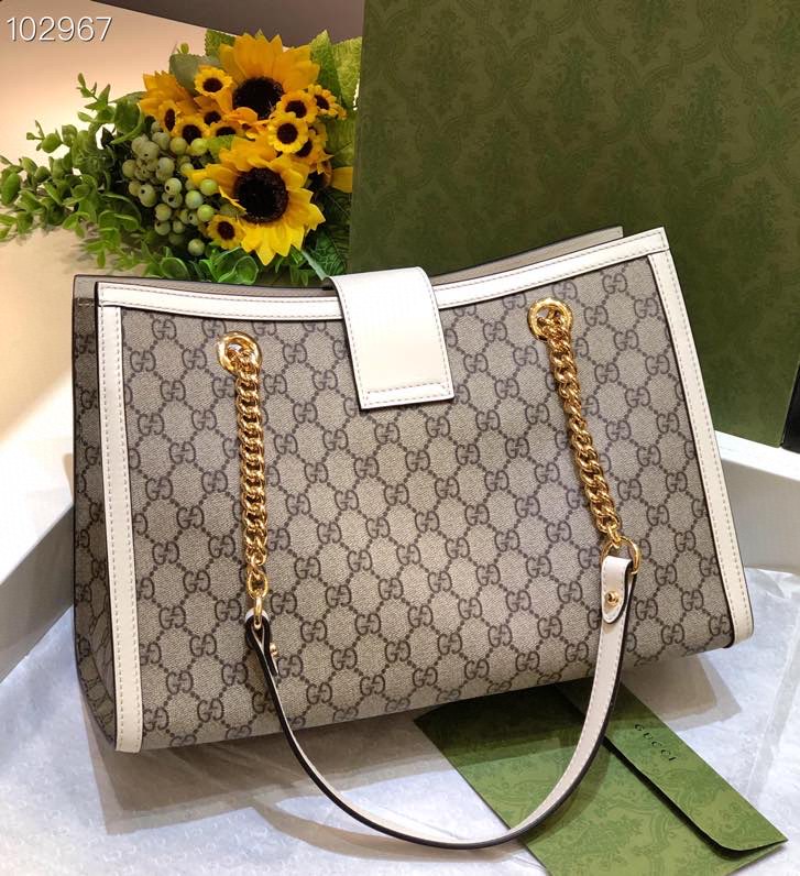 Gvc*1 padlock gg svp*me canvas shoulder bag cream 479197 35 x 23 x 14 cm