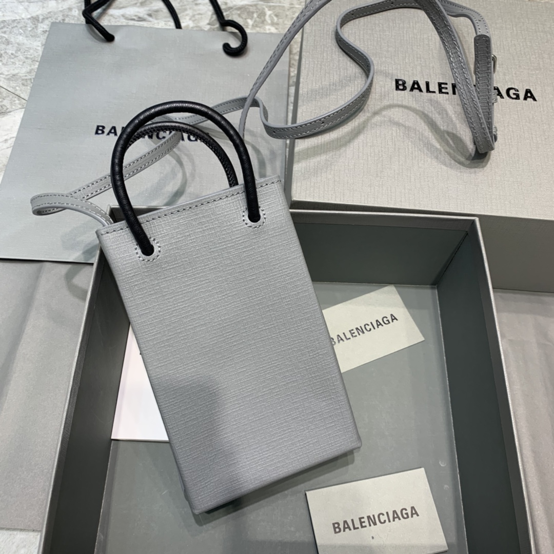 Ba1en*iaga shopping phone holder in grey 5938260 12 x 4.5 x 18 cm