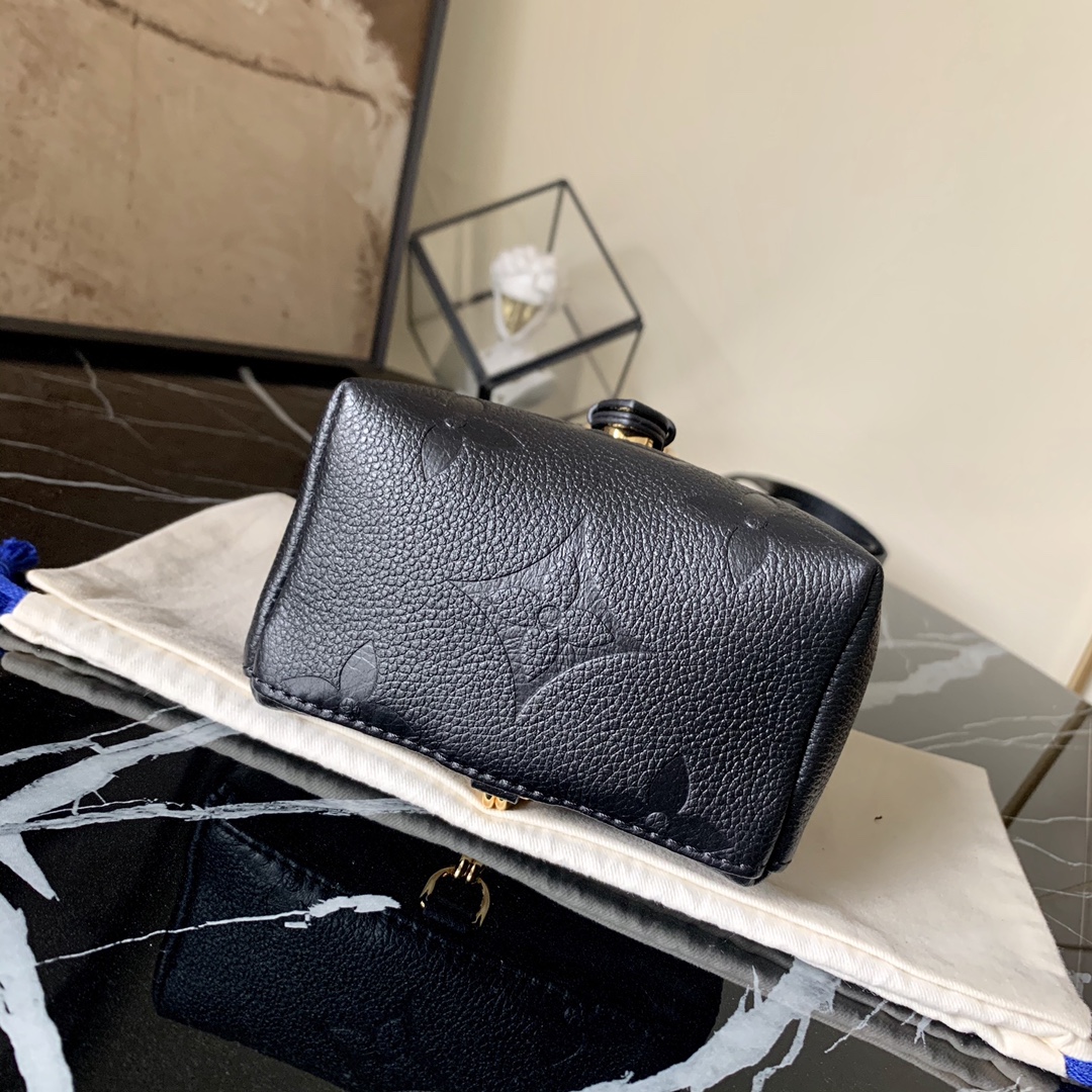 l0vis Vvtt0n tiny backpack monogram canvas black 13 x 19 x 8 cm