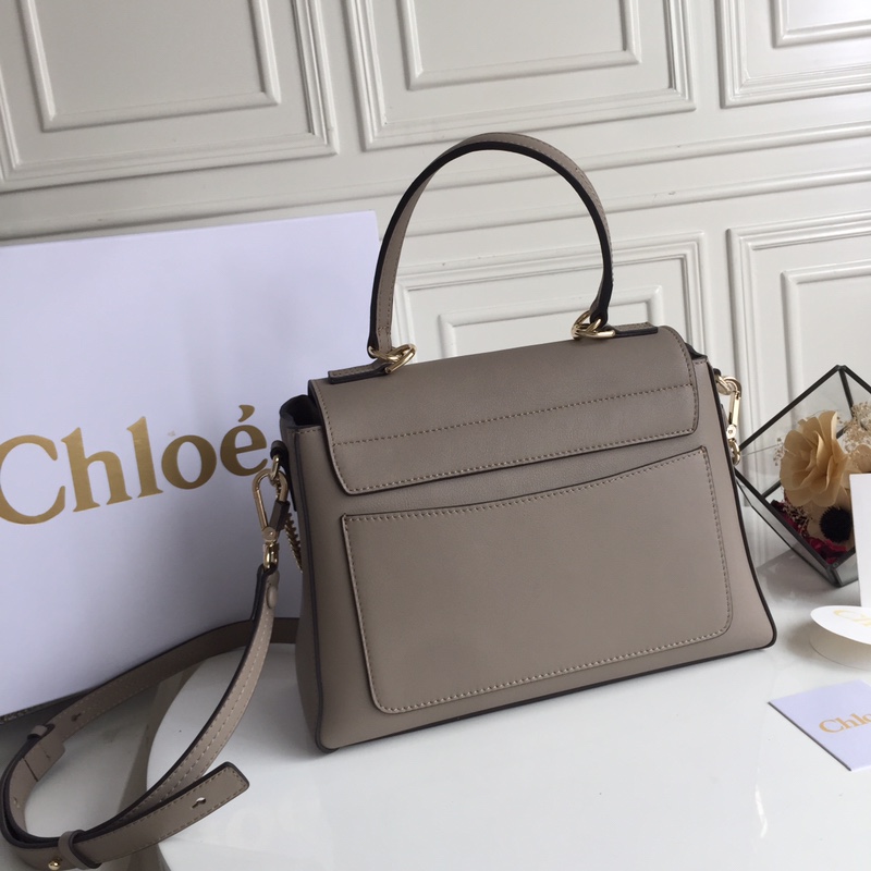 CHLOÉ MEDIUM FAYE DAY BAG Motty Grey CHC17WS321HGJ23W 32.5 x 25 x 13 cm