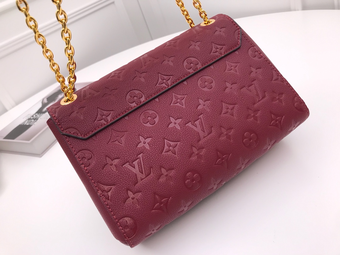 l0vis Vvtt0n vavin pm monogram empreinte leather scarlet m44151 26 x 20 x 8 cm