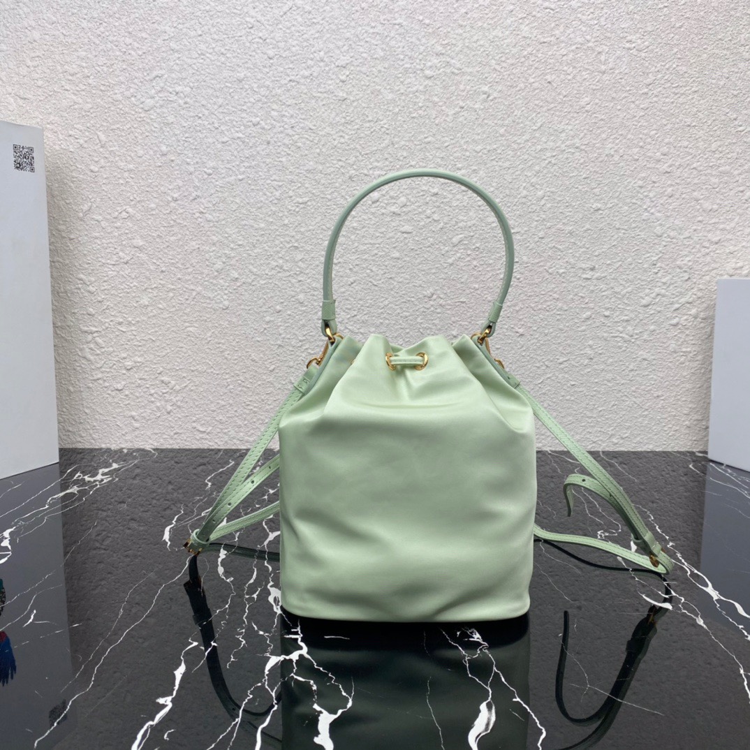 Pra*a duet re-nylon shoulder bag aqua 1bh038 23 × 18 × 12 cm