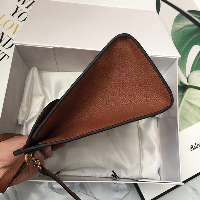 Gvc*1 gg marmont small top handle bag brown leather 421890 31 x 13 x 23 cm