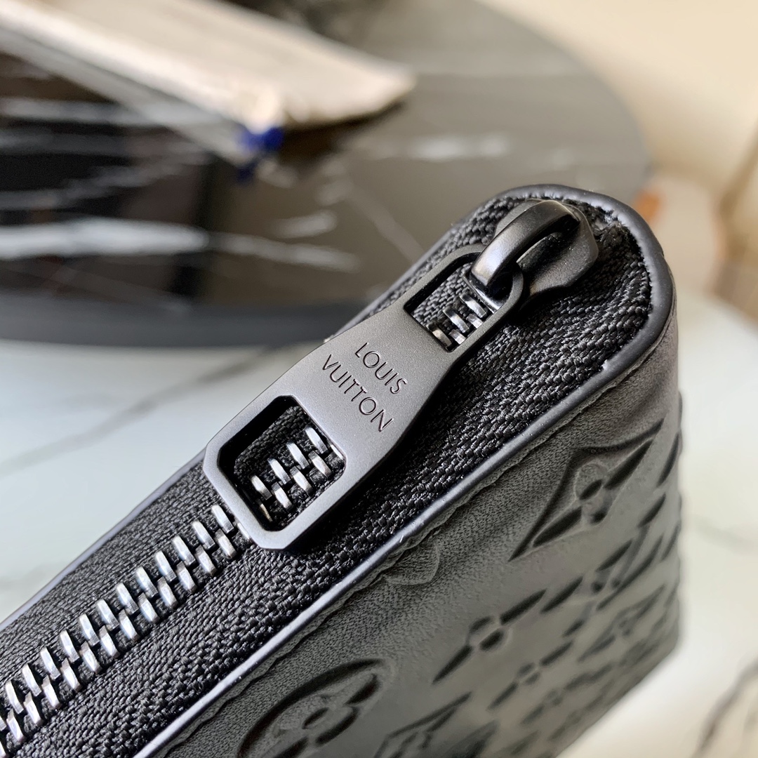 l0vis Vvtt0n zippy wallet vertical monogram seal leather black m80505 10 x 20 x 2 cm