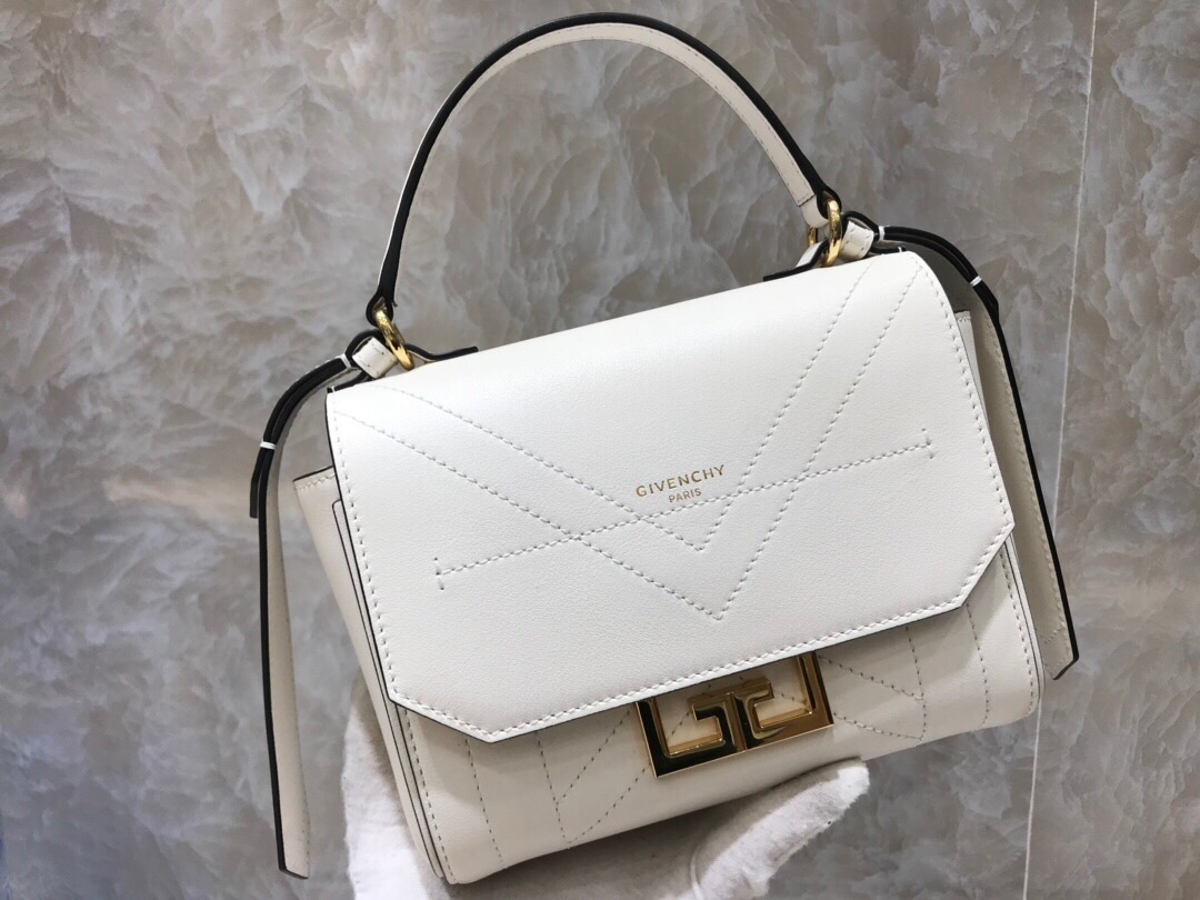 GIVENCHY SMALL EDEN BAG White 19 × 14 × 5.5 cm