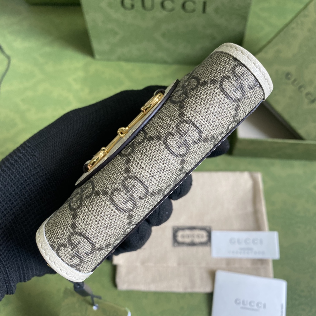 Gvc*1 horsebit 1955 card case white 658549 11.5 x 8.5 x 3 cm