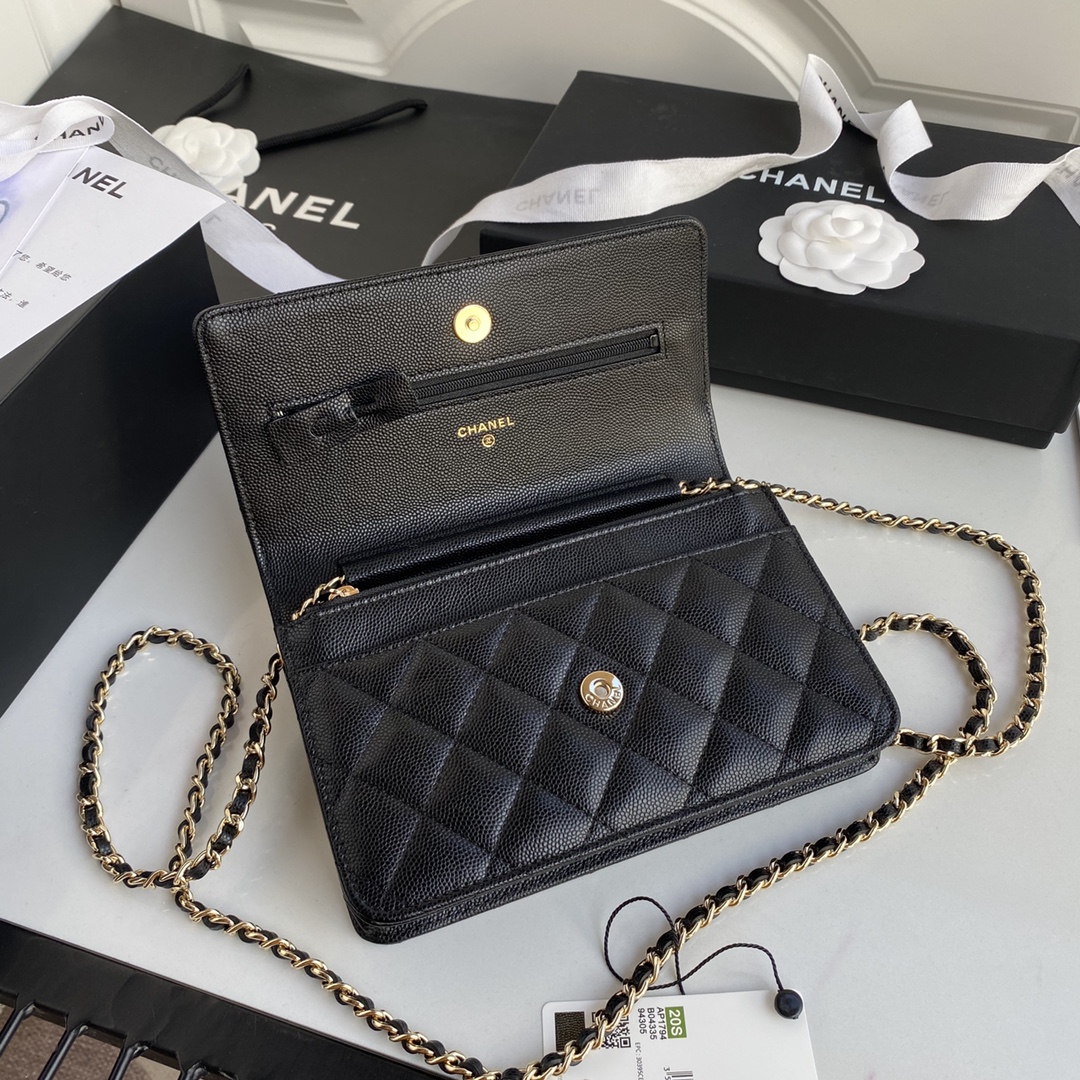 Ch**el Ch**el 19 wallet oon chain v2 black ap1794 19cm