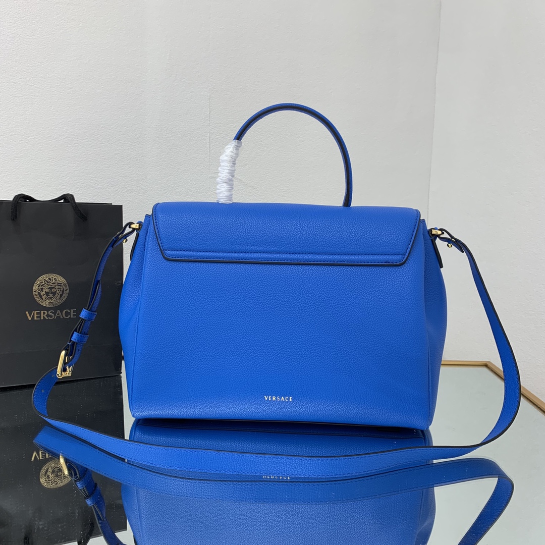 VERSACE MEDIUM LA MEDUSA HANDBAG Lapis DBFI039 25 x 15 x 22 cm
