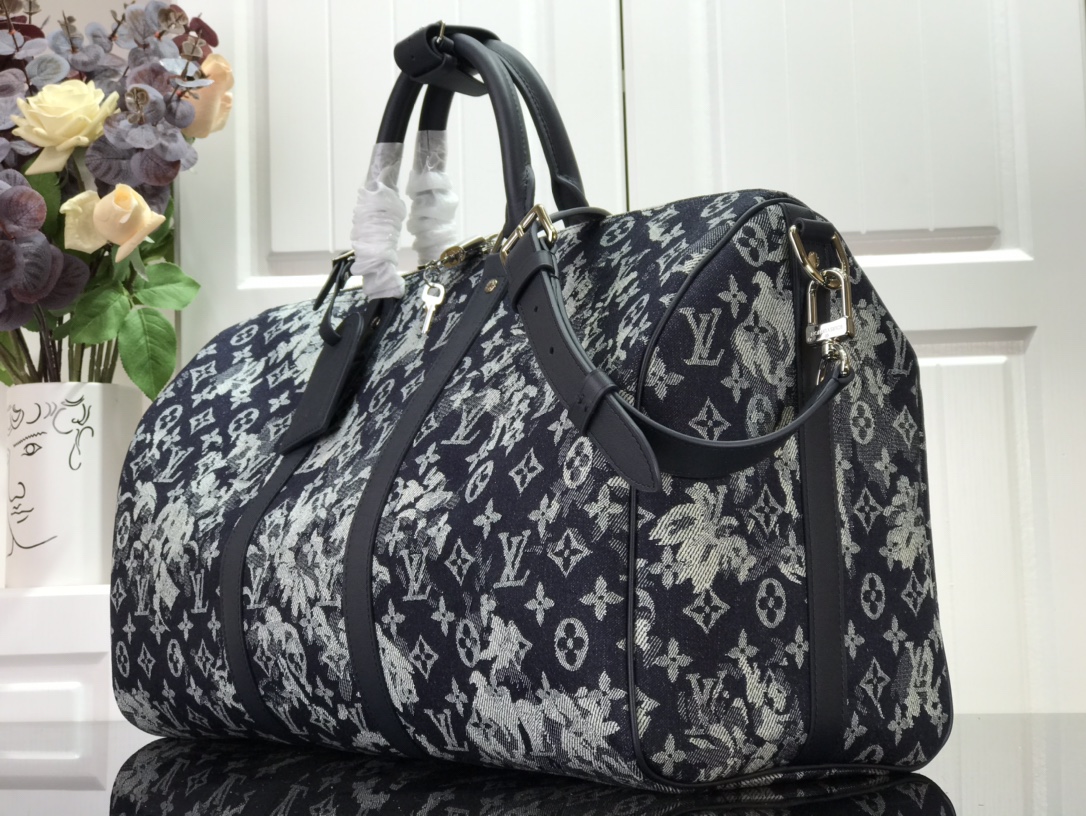 l0vis Vvtt0n keepall bandouliÈre 50 monogram tapestry canvas m57285 50 x 29 x 23 cm