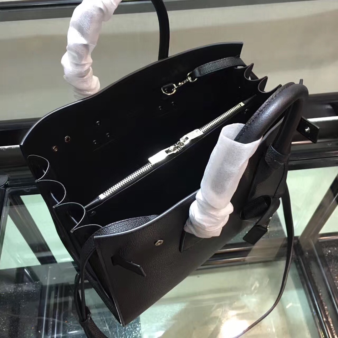 Y51 small classic sac de jour in grained leather black 378299 32 x 25 x 16.5 cm