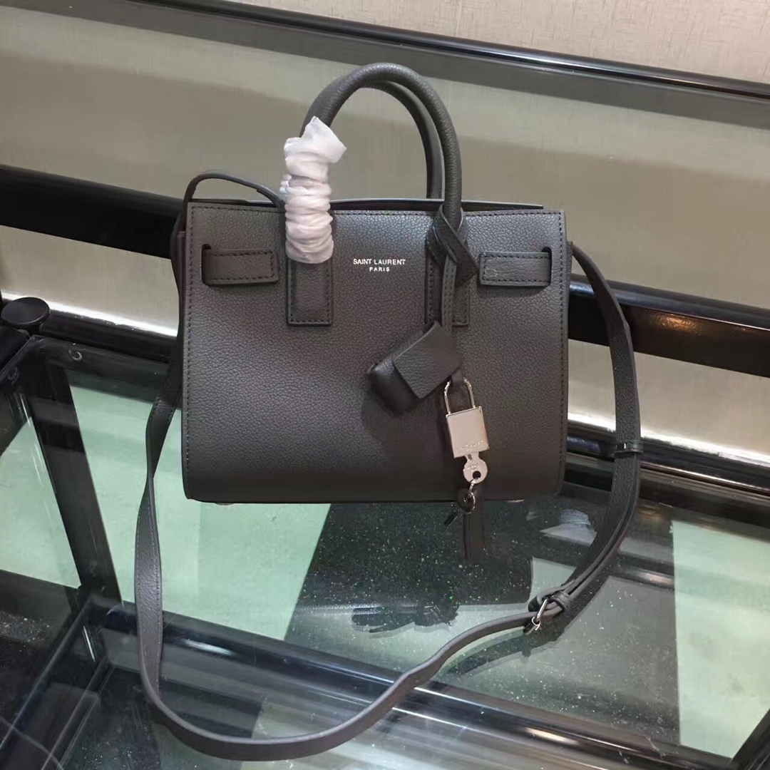 Y51 nano classic sac de jour in grained leather grey 392035 22 x 18 x 11 cm