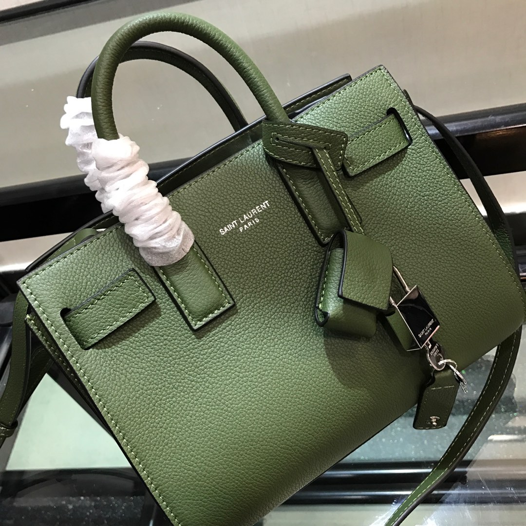 Y51 nano classic sac de jour in grained leather dark green 392035 22 x 18 x 11 cm