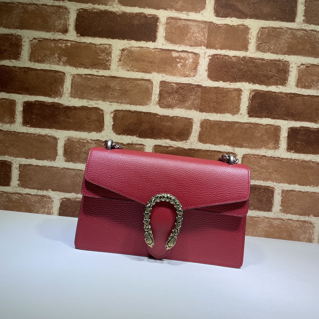 Gvc*1 small dionysus shoulder bag leather red 400249 28 x 18 x 9 cm