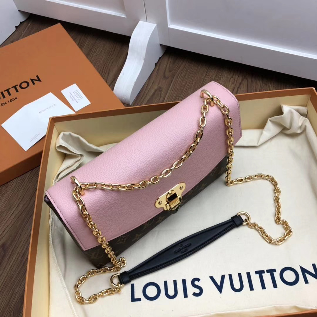 l0vis Vvtt0n saint-placide monogram canvas and leather pink m43714 26 x 16 x 7 cm