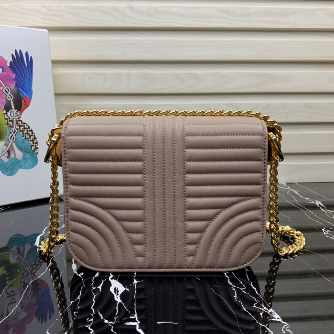 Pra*a diagramme shoulder bag beige 1bd227 20.5 x 14 x 5 cm