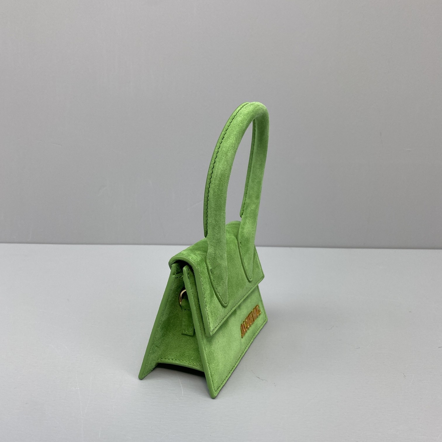 JACQUEMUS LE CHIQUITO Mini Velvet Bag Green 213BA01 12 x 8 x 5 cm