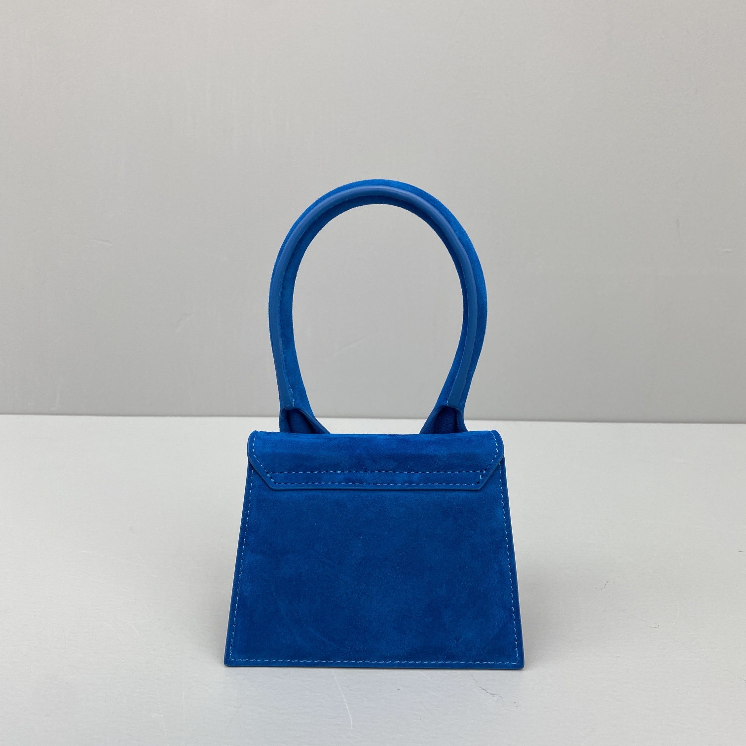 JACQUEMUS LE CHIQUITO Mini Velvet Bag Blue 213BA01 12 x 8 x 5 cm