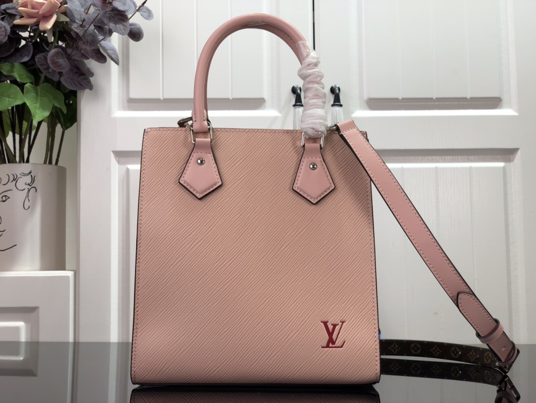l0vis Vvtt0n sac plat bb epi leather rose ballerine m58659 25 x 18 x 10 cm