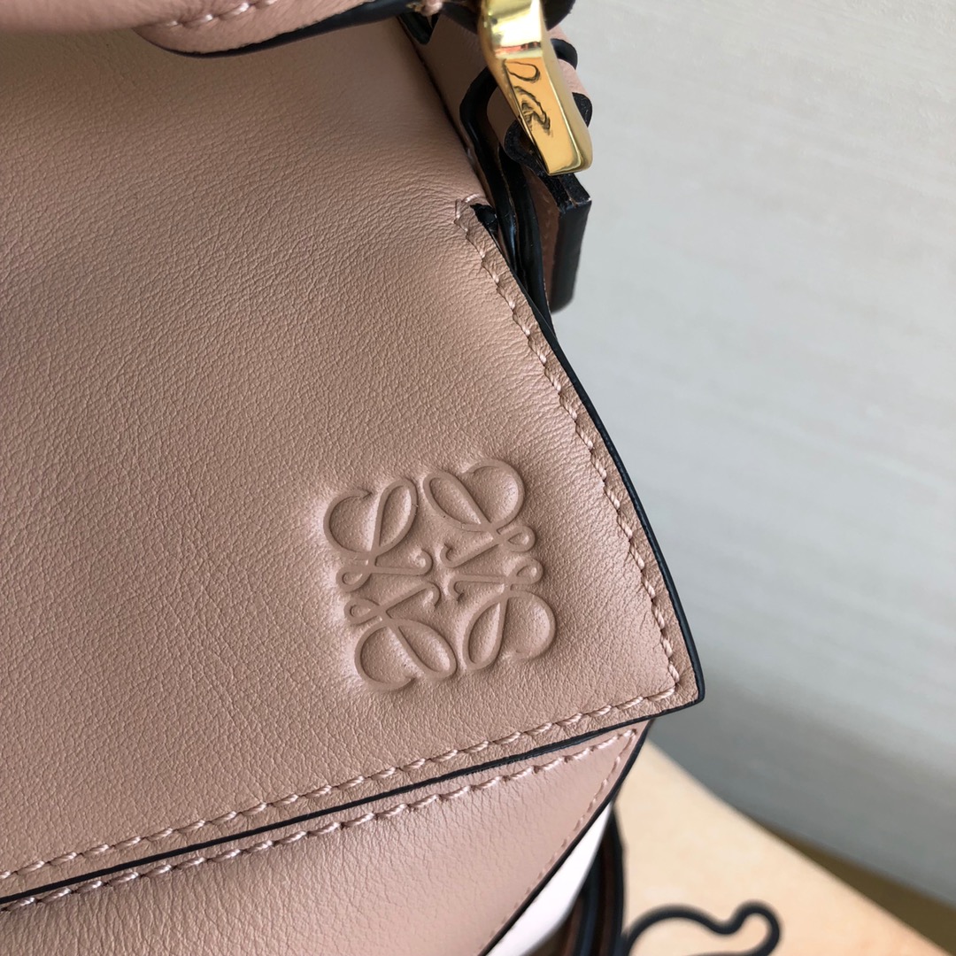 L0ew* medium puzzle bag classic calfskin gold metal blossom/sand 322.30js20 29 x 18 x 12 cm