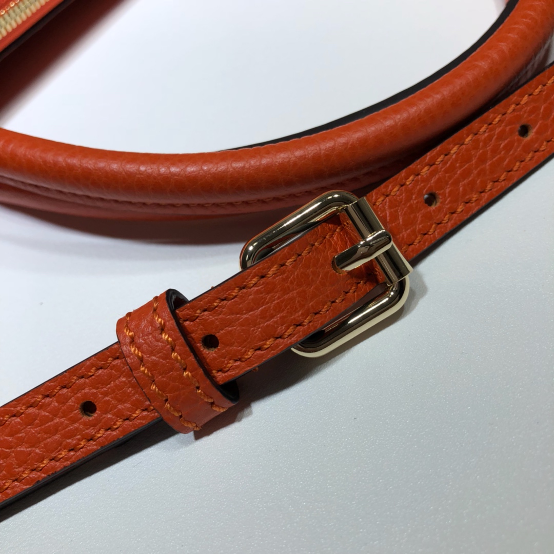 Gvc*1 convertible straight leather orange 449659 30 x 22 x 12 cm